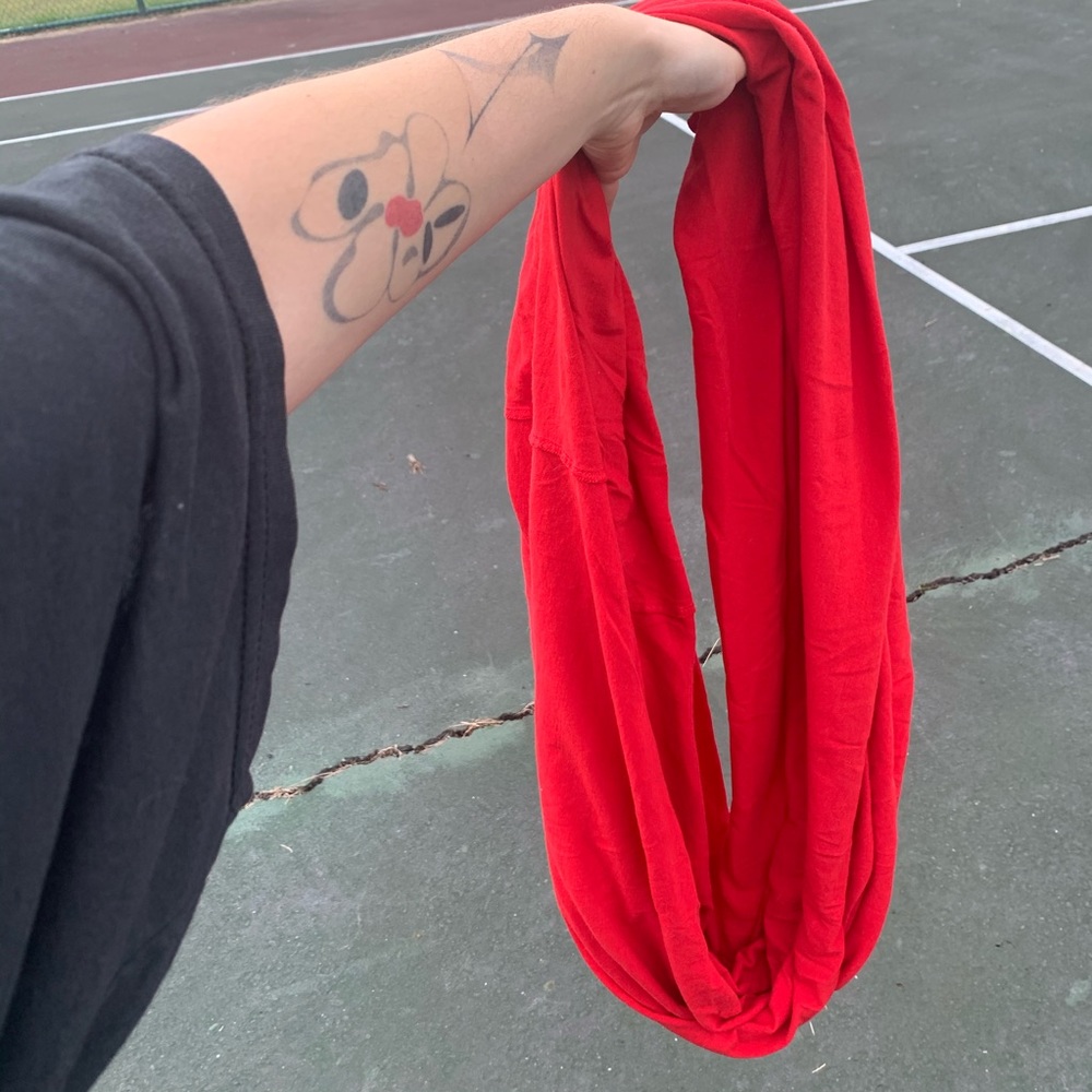 American Apparel Red large circle scarf